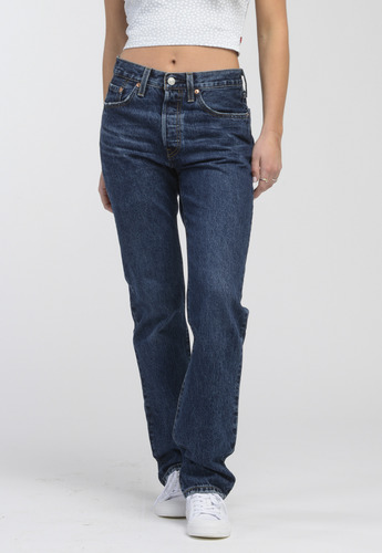Jeans Mujer 501 Original Fit Azul Oscuro Levis 12501-0395