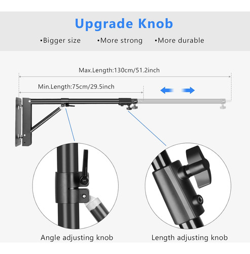 Brazo De Brazo De Montaje Pared Base Triangular, 28-51 ...