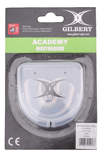 Protector Bucal Gilbert Mouthguard Academy En Negro | Stock 