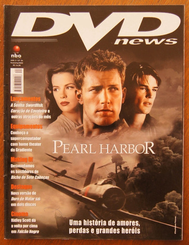 Revista Dvd News Nº 24 Fevereiro/2002 Pearl Harbor