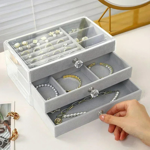 Fe Caja For Guardar Collares, Anillos Y Joyas