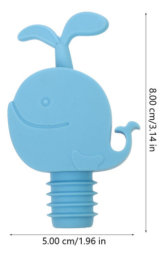 Botella Reutilizable De Corcho Stoppers Whale, 3 Unidades