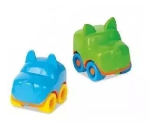 Pista Baby Animal com 2 Carrinhos - Brincar & Crescer - DIVPLAST - Lojas Rao