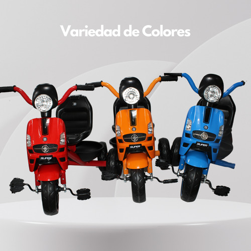 Diverti Triciclo Motoneta Italian Diferentes Colores +3 Años