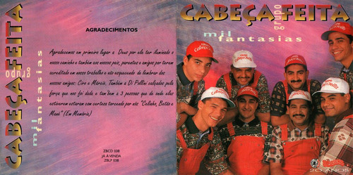 Cd Cabeça Feita Mil Fantasias 1995 Usado