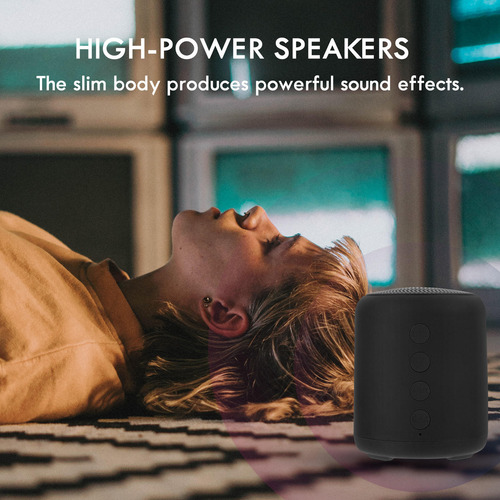 Altavoz Inalámbrico Impermeable Con Ranura Para Tarjetas Par