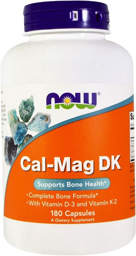 Cal-mag Dk 180 Caps Cálcio 266mg Magnésio 133mg - Now Foods