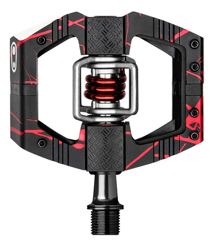 Crankbrothers Mallet E Mountain Bike Pedales - Red Splatter 