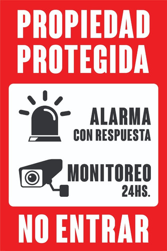 Cartel Pvc Cámaras De Vigilancia - Propiedad Protegida