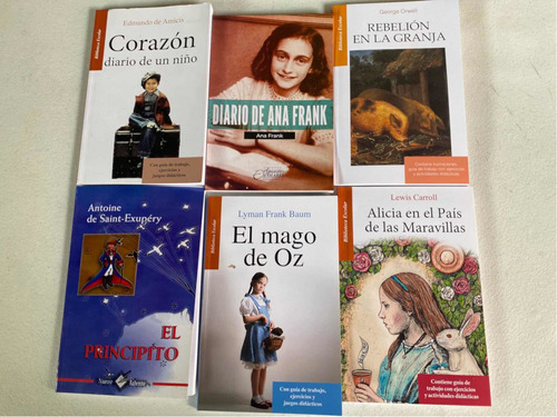 Paquete Infantil 6 Libros Ana Frank Principito Mago Oz: X, De Ana Frank. Serie X, Vol. 1. Editorial Epoca, Tapa Blanda, Edición X En Español, 2016