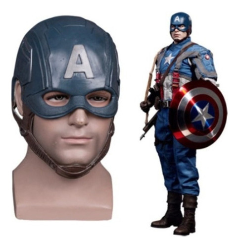 Disfraz De Casco Capitán América Máscara De Halloween