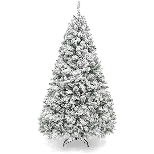 Árbol De Pino Artificial Nevado Premium De 6 Pies Deco...