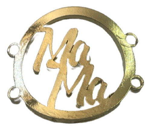 Conector Mama Chapa De  Oro Bisutería Pulsera 1 Pz