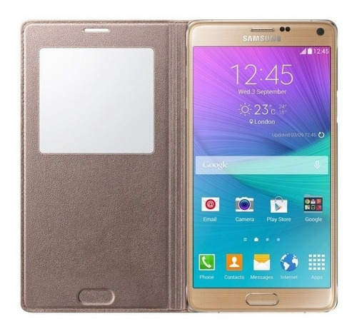 Samsung S-view Flip Cover Case Para Galaxy Note 4