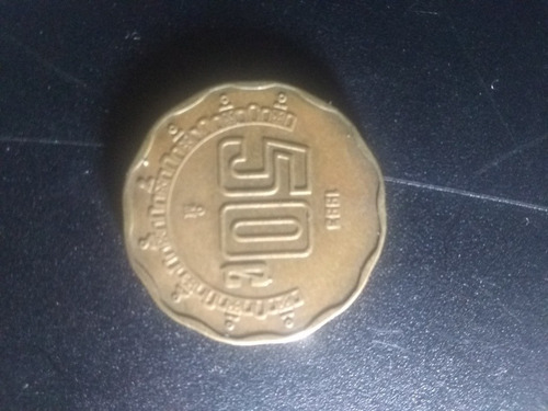 Imagen 2 de 2 de Tres Monedas Antiguas De Bronce Conerror De $50 Pesos México