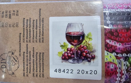Diamond Painting 20x20 Copa De Vino