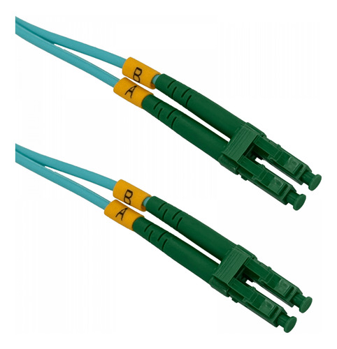 1mt Lc/apc-lc/apc Om3 Multimodo Mm Duplex Jumper Fibra Lszh