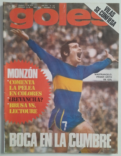 Revista Goles 1433 - Boca Carlos Monzon River 1976 Fs