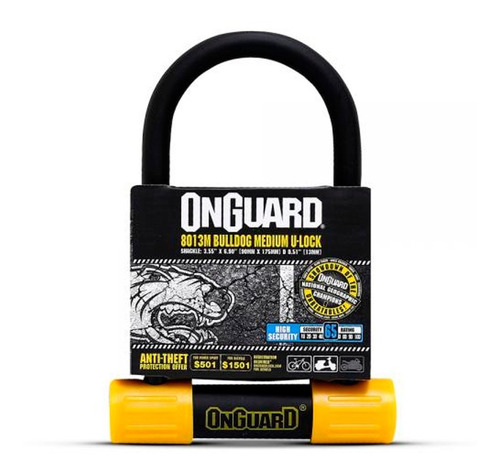 Candado Bicicleta Seguridad On Guard U-lock Bulldog Medium