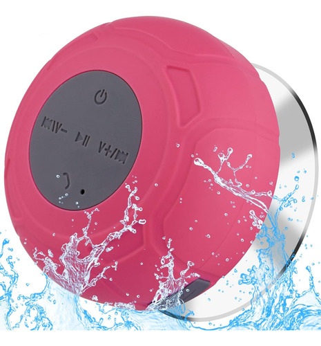 Annlend Altavoz De Ducha Bluetooth Impermeable Portátil Inal Color Rosado 110v