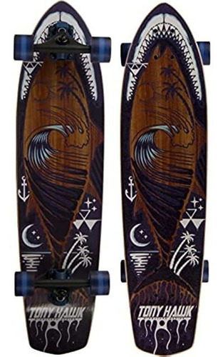 Tony Hawk 34  Complete Cruiser Skateboard, Cool Graphic Lon