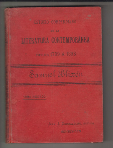 1894 Samuel Blixen Estudio Compendiado Literatura Tomo 2