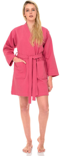 Towelselections Albornoz Tipo Kimono Corto Para Mujer Con Te