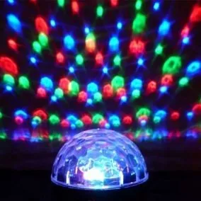 Iluminação Dj Bola Maluca Rgb Jogo De Luz Led Festa Strobo