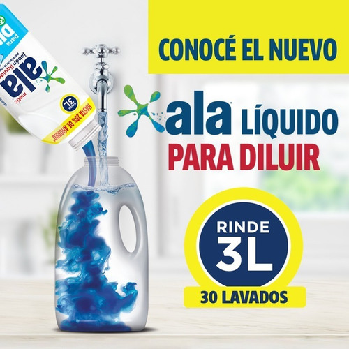 Jabón Líquido Ala Para Diluir 500 Ml + Botella Gratis