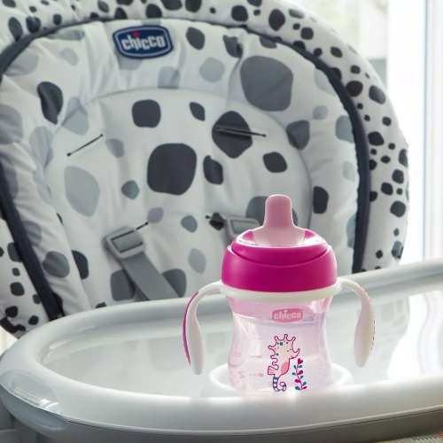 Taza de entrenamiento infantil Training Cup de más de 6 m, Chicco, 200 ml, color rosa