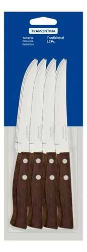 Conjunto De Facas Churrasco Tramontina Tradicional 12peças Natural