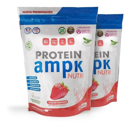 Ampk Protein - Proteína Vegana (pack X 2 Frascos)