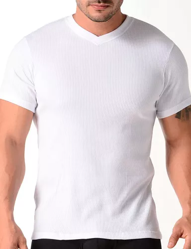 Camiseta Básica Algodón Cuello V Manga Corta- Diane- La mejor ropa