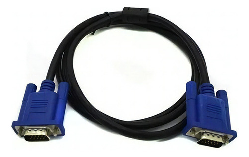Cable Vga 1.5mts Macho-macho Para Proyector,monitor Notebook Color Negro