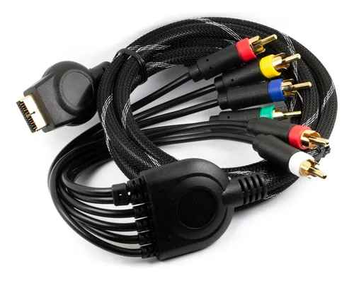 Jujinglobal 6ft Rgbs Av Cable Para Ps1 Ps2 Ps3, Rgb + Sync