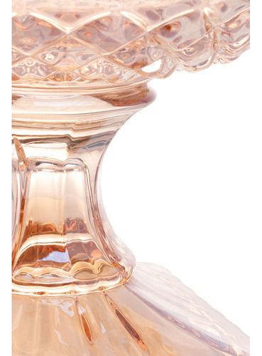 Centro De Mesa Com Pé Brandon Âmbar 25,5cm 7742 Lyor