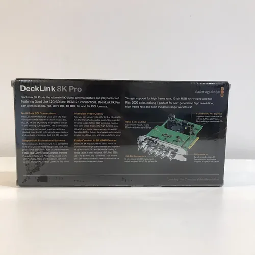Placa De Captura Blackmagic Design Decklink 8k Pro G2
