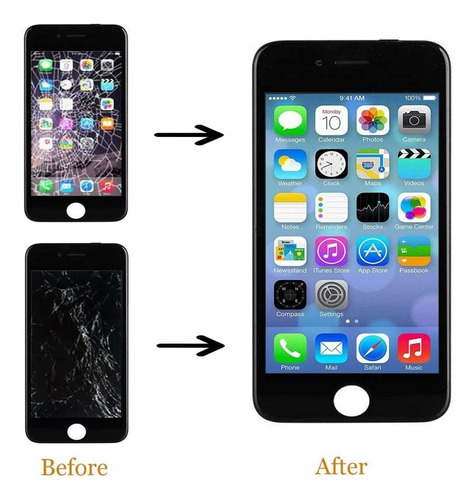 Para iPhone 8 Plus Kit De Reemplazo De Pantalla De Negro 5.5