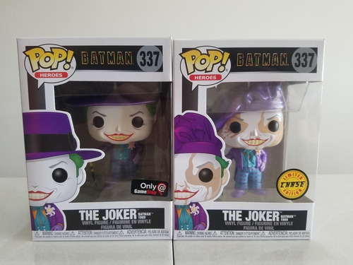 Funko Pop Batman 1989 The Joker Chase Y Sticker Game Stop (Usado)