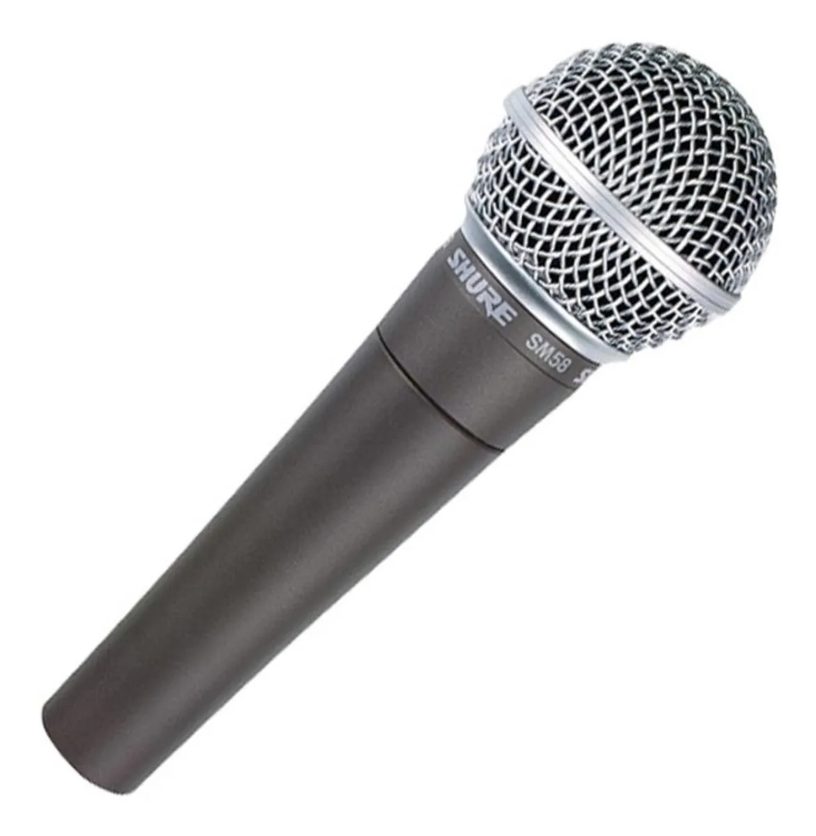 Micrófono Shure SM SM58-LC dinámico cardioide gris oscuro/plateado
