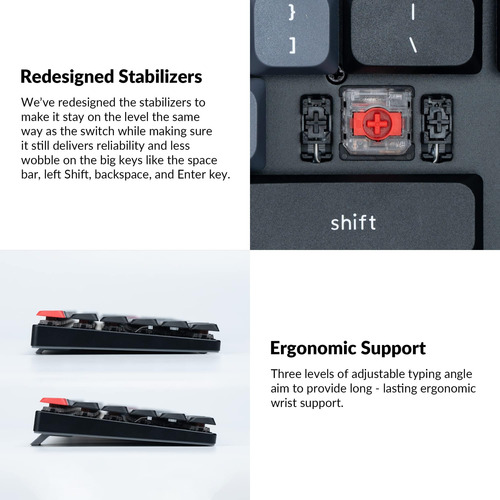 Keycron K1 Pro Tkl Diseño Ultra-slim Custom Bluetooth Wired