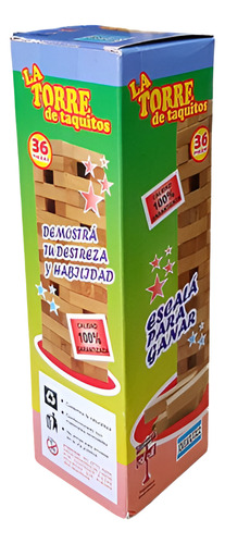Juego Yenga Jenga La Torre De Taquitos X36 En Caja