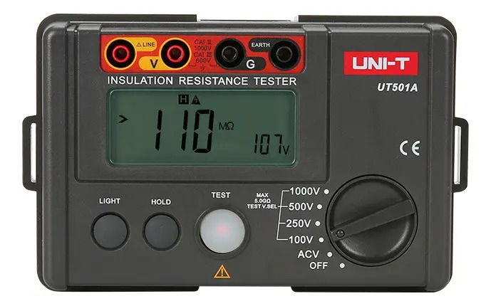 Medidor Digital Resistencias Aislamiento Megger Uni-T Ut501a