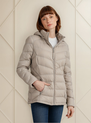 Parka Down Packable Beige Calvin Klein