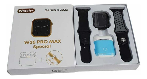 Smartwatch Reloj W26 Pro Max Special Serie8 Negro