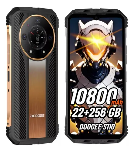 Doogee S110 Smartphone 22gb Ram 256gb Rom Dual Sim Tri-anti Android 13.0  Teléfono 10800 Mah Estreno Mundial