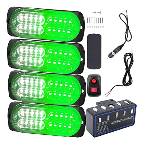 Ease2u E Led Strobe Lights For Trucks Vehicles Suvs, 4pcs W2