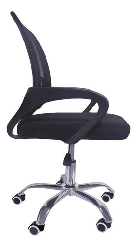 Imagen 4 de 4 de Rack & Pack Mkz-sillaofiajus ergonómica negra con tapizado de tela