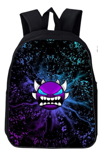 Mochilas 3d Cool Angry Geometry Dash Con Estampado De Di [u]