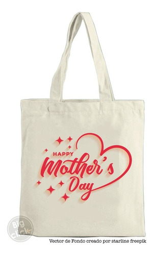 Imagen 1 de 2 de Bolsa Reutilizable Tote Bag Shopping Dia De Las Madres